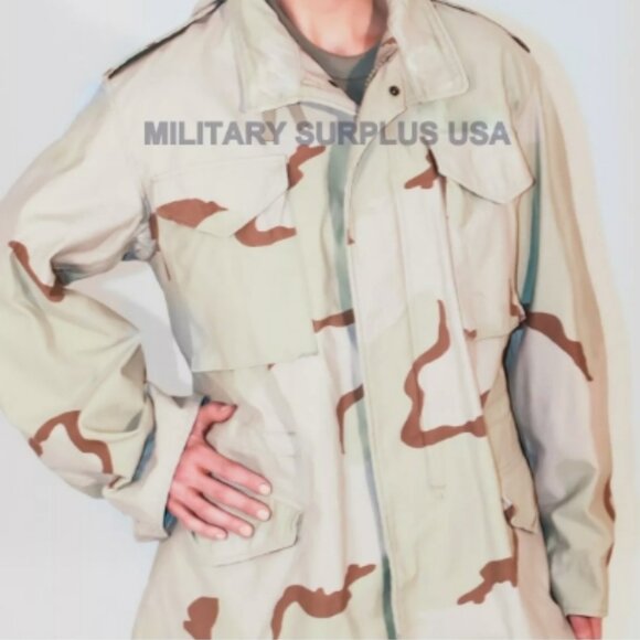 MEDIUM NWOT'S DCU FIELD JACKET 3 COLOR DESERT CAMO UNIFORM THICK JACKET MG 263